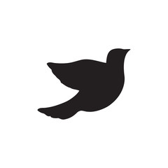 Bird Icon In Flat Style Vector For Apps, UI, Websites. Black Icon Vector Illustration.