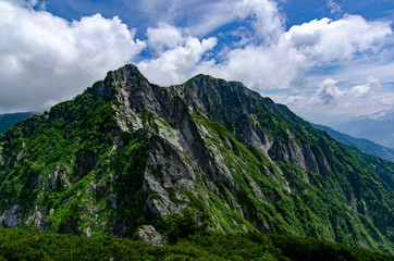 Obraz premium 白馬 不帰嶮