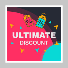 Ultimate discount social media posts mockup