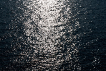 Beautiful sea waves and sunlight