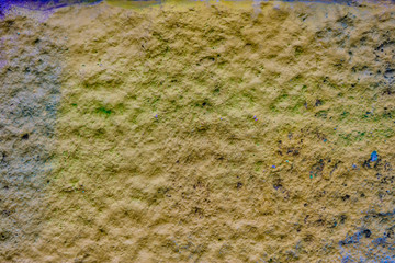 abstract colored texture. Old scratches, stain, paint splats, spots on the wall