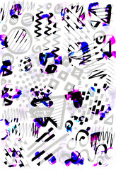 Watercolor abstract composition. Hand painted decorative spots. Texture bar. Brush strokes. Brush and paint stains. Watercolor wallpaper. Abstract pattern.