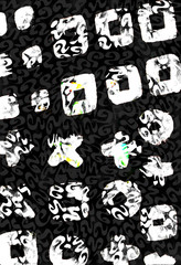 Watercolor abstract composition. Hand painted decorative spots. Texture bar. Brush strokes. Brush and paint stains. Watercolor wallpaper. Abstract pattern.