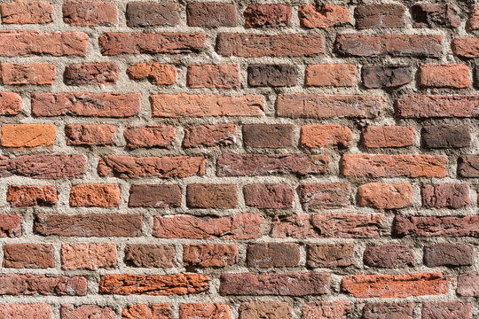 Nice Red Brick Wall Texture Grunge Background