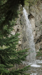 Fototapeta na wymiar Waterfall in the highlands.