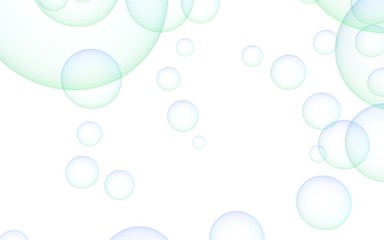 Light blue colored background with purple bubbles. Wallpaper, texture purple balloons. 3D illustration