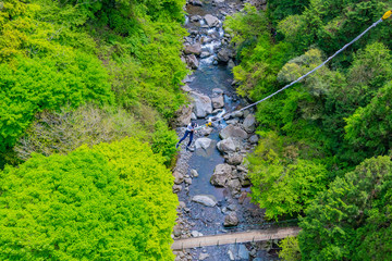 バンジージャンプ　静岡県富士市須津川渓谷