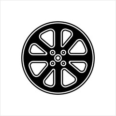 Obraz premium Film Reel Icon, Cinema Movie Reel Icon
