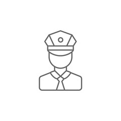 Avatar, police icon. Element of police icon. Premium quality graphic design icon. Signs and symbols collection icon for websites, web design, mobile app