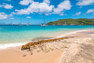 Princess Margaret beach, Bequia Island, Saint Vincent and the Grenadines.