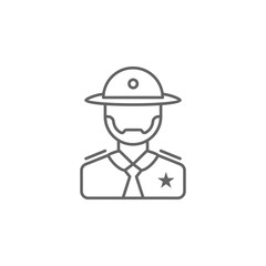 Avatar, police icon. Element of police icon. Premium quality graphic design icon. Signs and symbols collection icon for websites, web design, mobile app