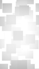 White abstract background. Misty backdrop with grey squares. 3D illustration