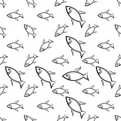 Fish Seamless Pattern Design