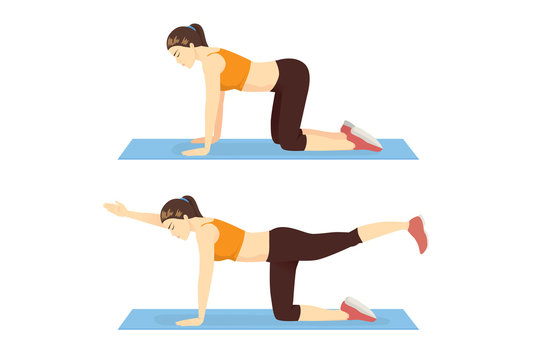 Sunbird Yoga Pose Stock Photo - Download Image Now - White Background,  Exercising, Portrait - iStock