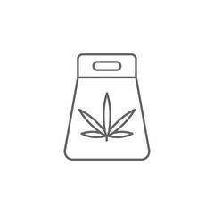 Packaging, marijuana icon. Element of marijuana icon. Thin line icon for website design and development, app development. Premium icon
