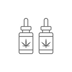 Tincture, marijuana icon. Element of marijuana icon. Thin line icon for website design and development, app development. Premium icon