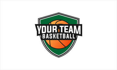 Basketball sport logo