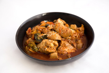 Korean Food Braised Spicy Chicken