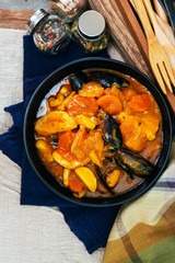 bowl of Mediterranean french fish soup Bouillabaisse
