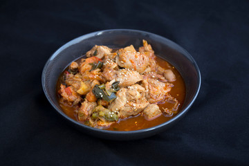 Korean Food Braised Spicy Chicken