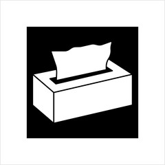 Tissue Box Icon, Paper Napkin, Absorbing Lightweight Paper