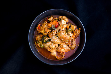 Korean Food Braised Spicy Chicken