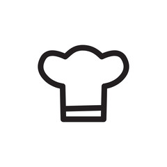 Chef Hats Icon In Flat Style Vector For Apps, UI, Websites. Black Icon Vector Illustration.