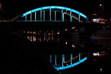 Obraz premium Bridge At NIght