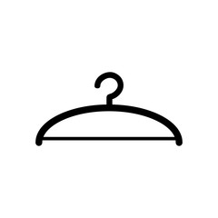 Hanger Icon In Flat Style Vector For App, UI, Websites. Black Icon Vector Illustration.
