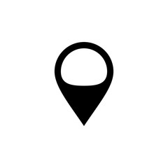 Locator Icon In Flat Style Vector For App, UI, Websites. Black Icon Vector Illustration.