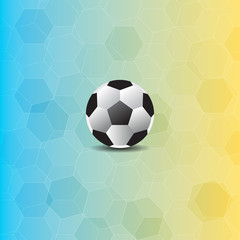 Soccer ball in polygon background,vector illustrations