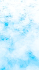 The bright sky in the morning. Blue sky background with white clouds. Cumulus white clouds in the clear blue sky. 3D illustration