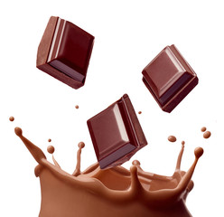 chocolate milk drink splash glass straw