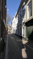 A narrow street in the City of the Hague
