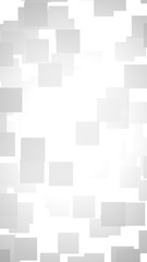 White abstract background. Misty backdrop with grey squares. 3D illustration