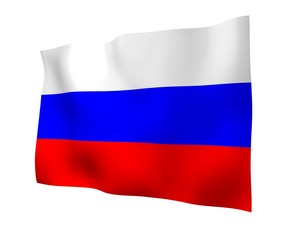 Obraz premium Waving flag of the Russian Federation. The National. State symbol of the Russia. 3D illustration