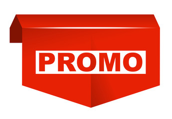 red vector banner promo