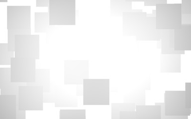 White abstract background. Misty backdrop with grey squares. 3D illustration