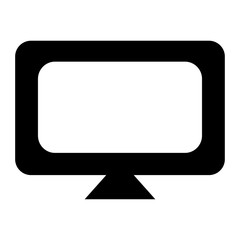 Fototapeta premium TV with a white screen icon