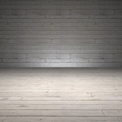 Wooden texture. Wooden empty room
