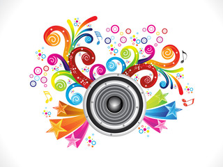 abstract artistic creative colorful music explode