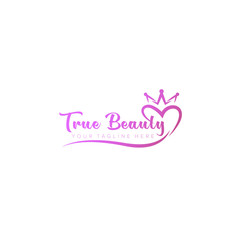 True Love Beauty, King Beauty, Crown Beauty Logo