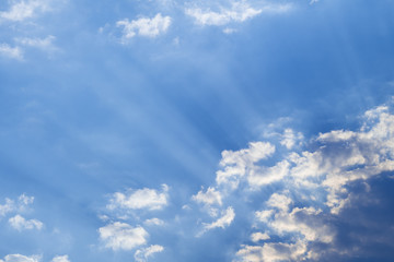 The clouds in the sky are forming rain.