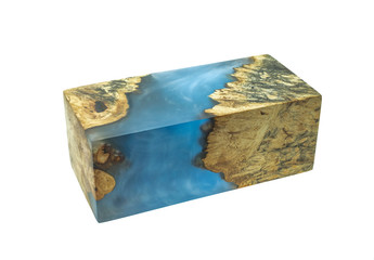 Casting epoxy resin Stabilizing burl Afzelia wood color abstract art background for blanks