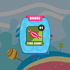 Naklejka premium game ui menu application mobile app