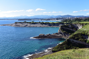 View of Santander City from Mirador del Faro de Cabo Mayor, Cantabria, North Sspain