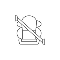 Seat belt, car icon. Element of auto service icon. Thin line icon for website design and development, app development. Premium icon