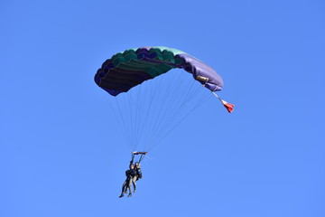 paraglider in the sky