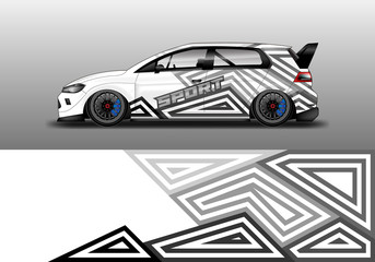 Car wrap design abstract strip and background for Car wrap and vinyl sticker 