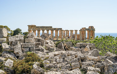 Römischer Tempel Akropolis Selinunt Sizilien